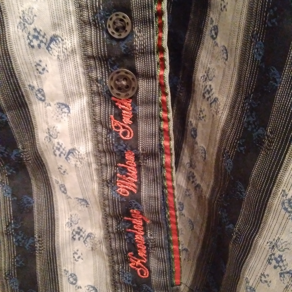 ROBert Graham L/S button up shirt Embroidered Flip cuff & sleeve placket… - Picture 6 of 16